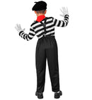 Mime  Shirt, Pants, Braces, Neckscarf, Gloves, Hat  