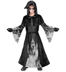 Screaming Souls  Hooded Robe With Capelet, Belt 