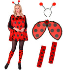 Ladybug  Dress, Leg Warmers, Wings, Antennas 