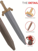 Roman Sword Plastic with Scabbard 50cm Costume Accessory 6