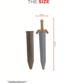 Roman Sword Plastic with Scabbard 50cm Costume Accessory 7