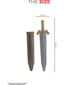 Roman Sword Plastic with Scabbard 50cm Costume Accessory 7