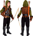 Robin Of Sherwood  Hooded Shirt With Vest, Belt Sash, Belt With Pouch, Gloves, Boot Tops 