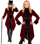 Burgundy Velvet Gothic Coat