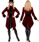 Burgundy Velvet Gothic Coat