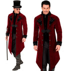 Burgundy Velvet Gothic Coat