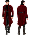 Burgundy Velvet Gothic Coat