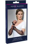 Fingerless Fishnet Gloves Black Adult Dress Up Accessory 3