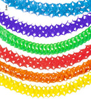 Unicolor Paper Garland 4 M - 6 Colors Ass.