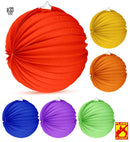 Unicolor Paper Ball Ø 33 Cm - 6 Colors Ass. - Flame Retardant