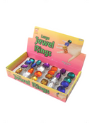 Colourful Jewel Rings Display Box of 24 Assorted Costume Accessory 2