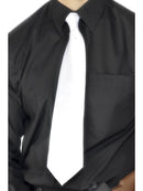 Deluxe White Gangster Tie Adult Dress UP Accessory 1
