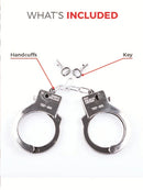 Plastic Hand Cuffs Adult Silver Coloured Police Costume Accessory 5