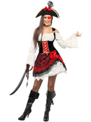 Glamorous Lady Pirate Costume Dress with Hat 3