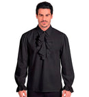 Black Historical Character Shirt With Jabot