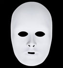 Deluxe Unisex Paintable White Face Mask