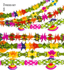 Set Of 2 Deluxe Decorated Paper Garlands 4 M - 4 Styles Ass.