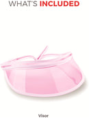Poker Visor Adult Pink 80s Costume Accessory 3