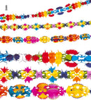 Deluxe Decorated Paper Garland 6 M - 3 Styles Ass.