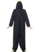Penguin Costume Adult Black Hooded All In One 5