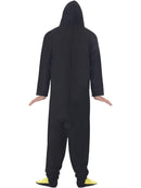 Penguin Costume Adult Black Hooded All In One 3