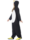 Penguin Costume Adult Black Hooded All In One 6