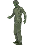Toy Soldier Adult Green Uniform Costume Top Trousers Belt Hat and Foot-Base 2
