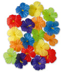 Set Of 18 Hibiscus Flowers 6 Colors Ass.