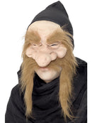 Gold Digger Dwarf Mask with Hood Adult Half Face Costume Accessory 1
