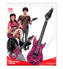 Inflatable Pink Zebra Guitar 105Cm