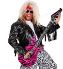 Inflatable Pink Zebra Guitar 105Cm