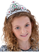 Flower Jewelled Tiara Adult Silver Fairy Princess Costume Accessory 3