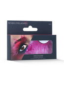 Eyelashes Pink with Feather Plumes Adult Costume Accessory Glue Included 2