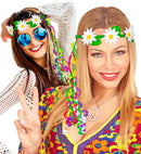 Daisy Diadem With Multicolor Ribbons