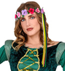 Flower Diadem With Multicolor Ribbons 6 Styles Ass.