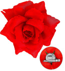 Red Rose Hair Clip 10 Cm
