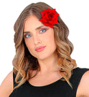 Red Rose Hair Clip 10 Cm