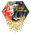 Gold Coin Earrings & Necklace