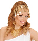 Gold Coin Earrings & Necklace
