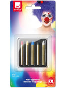 Make Up Sticks In 5 Colours Red Yellow Blue Black and White 1