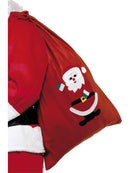Santa Sack Adult Red with Motif and Drawstring Tie 90 by 60cm 1