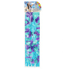Blue Hawaiian Set  Hula Skirt With Flower Belt, Flower Lei, Crown, 2 Bracelets 