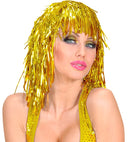 Gold Tinsel Wig In Polybag