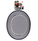 Big Grey Top Hat Felt 12 Cm - Wig Friendly - Size 61 Cm