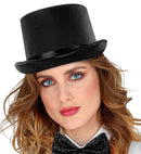 Top Hat Black Satin 12 Cm