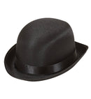Black Satin Bowler Hats