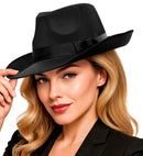 Satin Character Hat Black