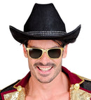 Cowboy Hats With Strass Band Felt - Black
