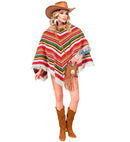 Mexican Poncho In Cotton Canvas