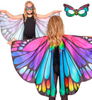 Purple/Pink Butterfly Wings & Eyemask  Wings 100X70 Cm  